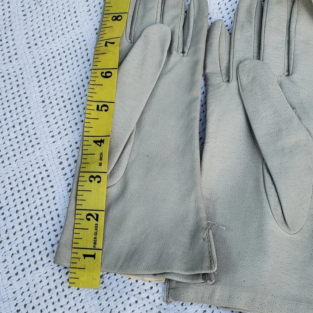 Vintage Light leather gloves‎ 8 NWT
